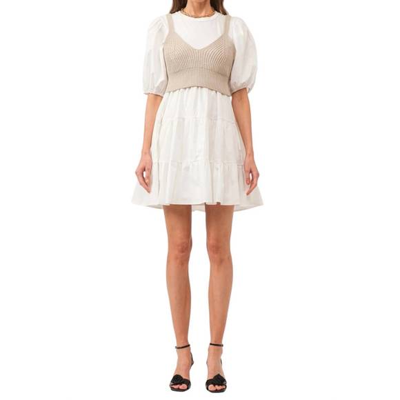 NEW SOFIE THE LABEL bella dress in off white - Picture 1 of 4